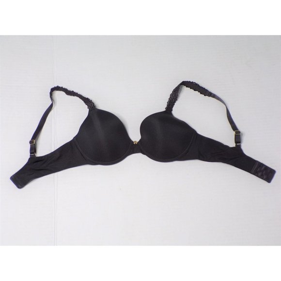 NATORI Rose Dream Custom Coverage UW T-Shirt Bra Coal Black 32C #731080 NEW - Picture 9 of 12